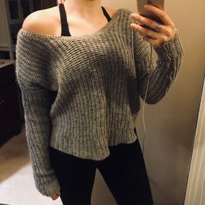 Ruby moon backless cropped sweater